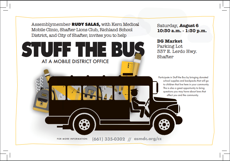 AD32 Salas Shafter Stuff the Bus